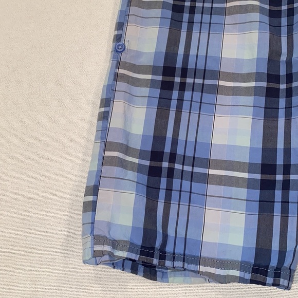 L.L Bean women’s blue and white plaid pull on cotton pants size small - Picture 10 of 10